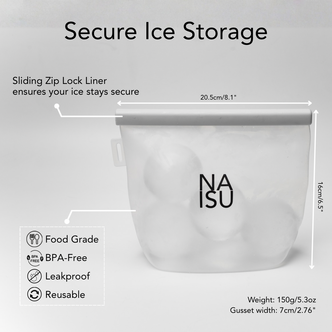 NAISU Silicone Clear Ice Bag
