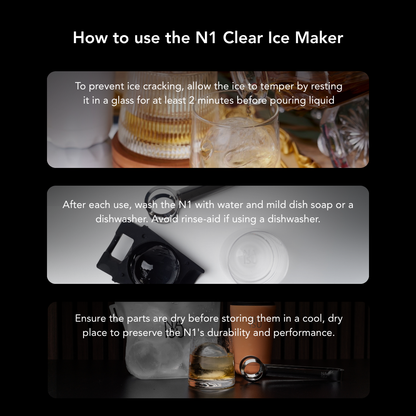 NAISU N1 Sphere - 65mm Clear Ice Maker