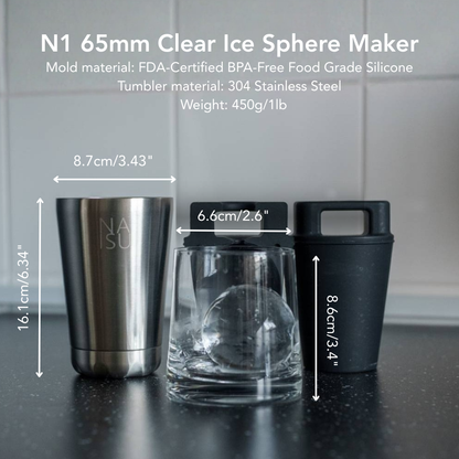 NAISU N1 Sphere - 65mm Clear Ice Maker
